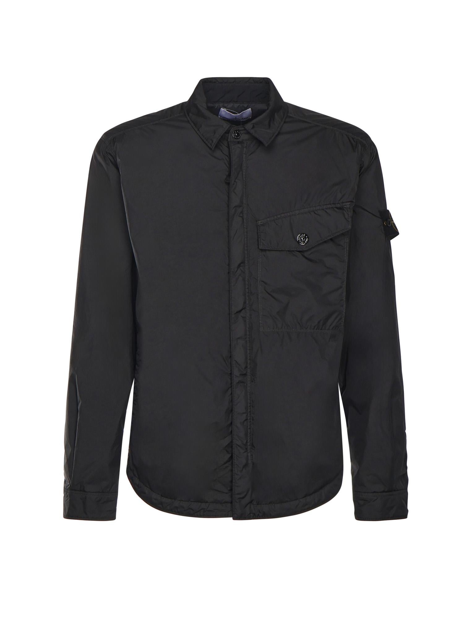Overshirt in nylon con logo K2S15Q100006 S0A23V0029 STONE ISLAND 