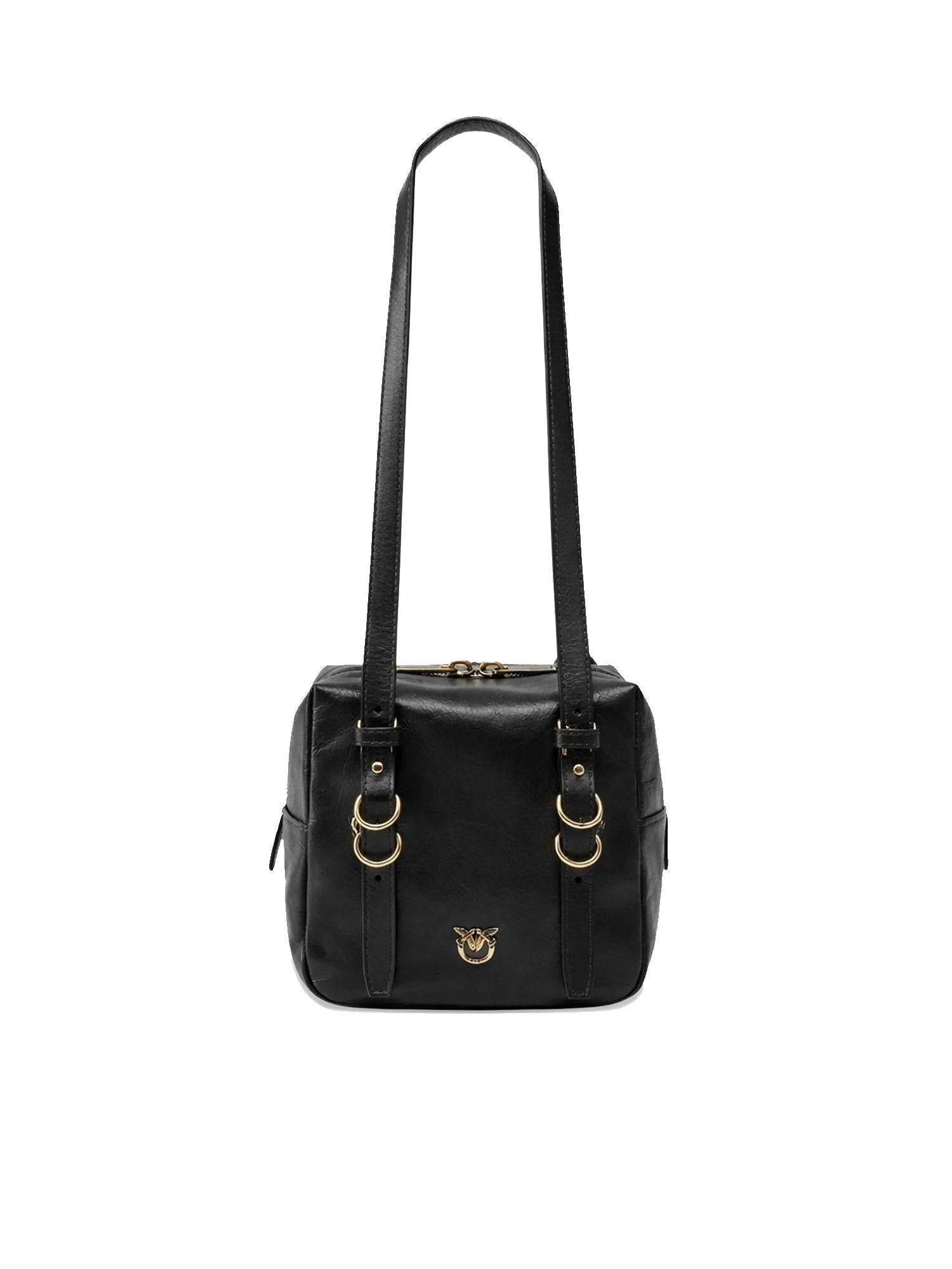 Borsa a tracolla Cubic Bag in pelle shiny 106465 A315Z99Q PINKO 