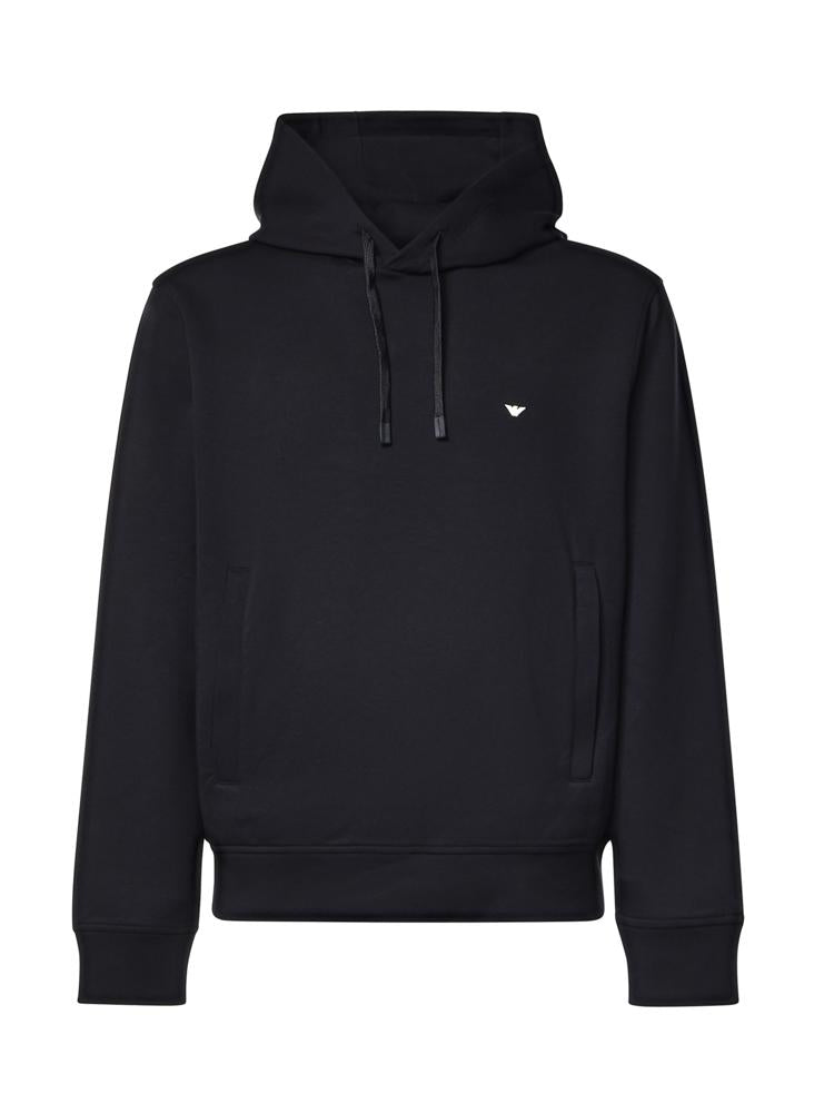 Felpa con cappuccio in misto cotone AF10013 EM004531UB118 EMPORIO ARMANI 