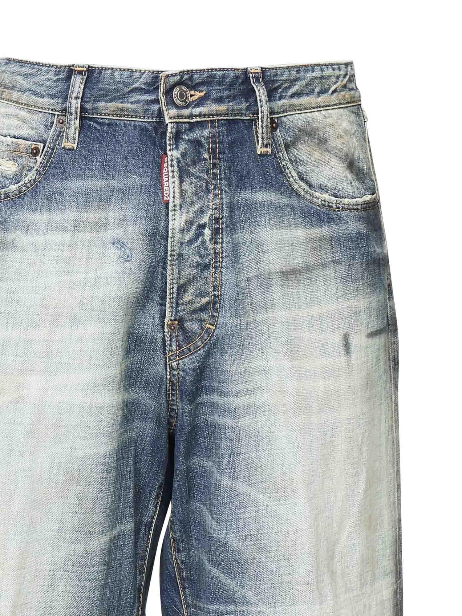 Jeans distressed con logo S74LB1759 D30011470 DSQUARED2 