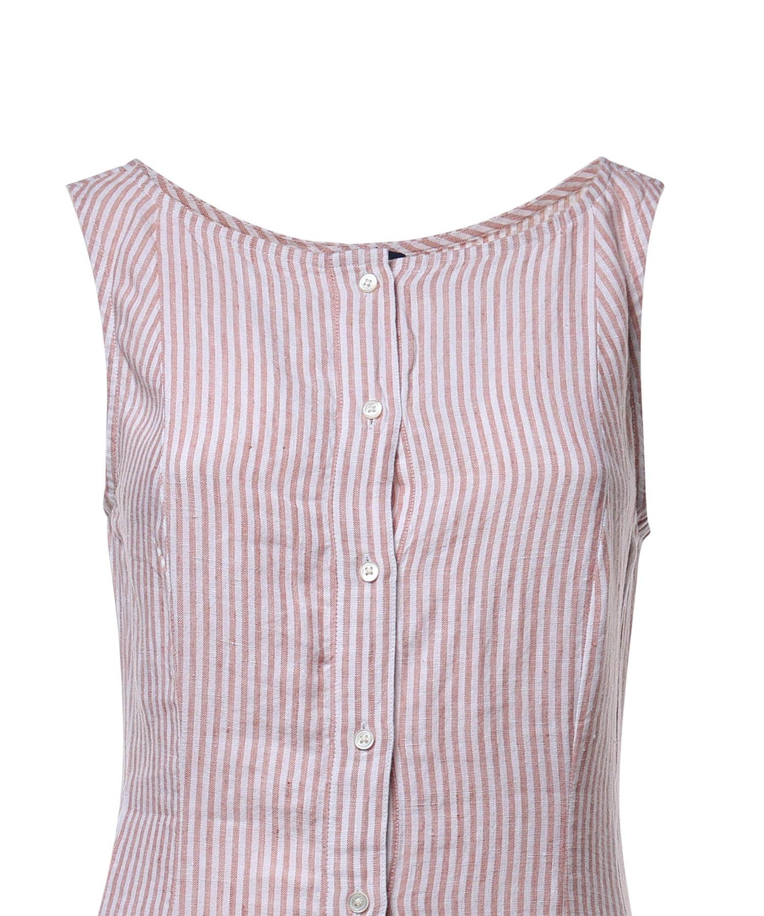 Abito in lino a righe 211B17459 002 POLO RALPH LAUREN 