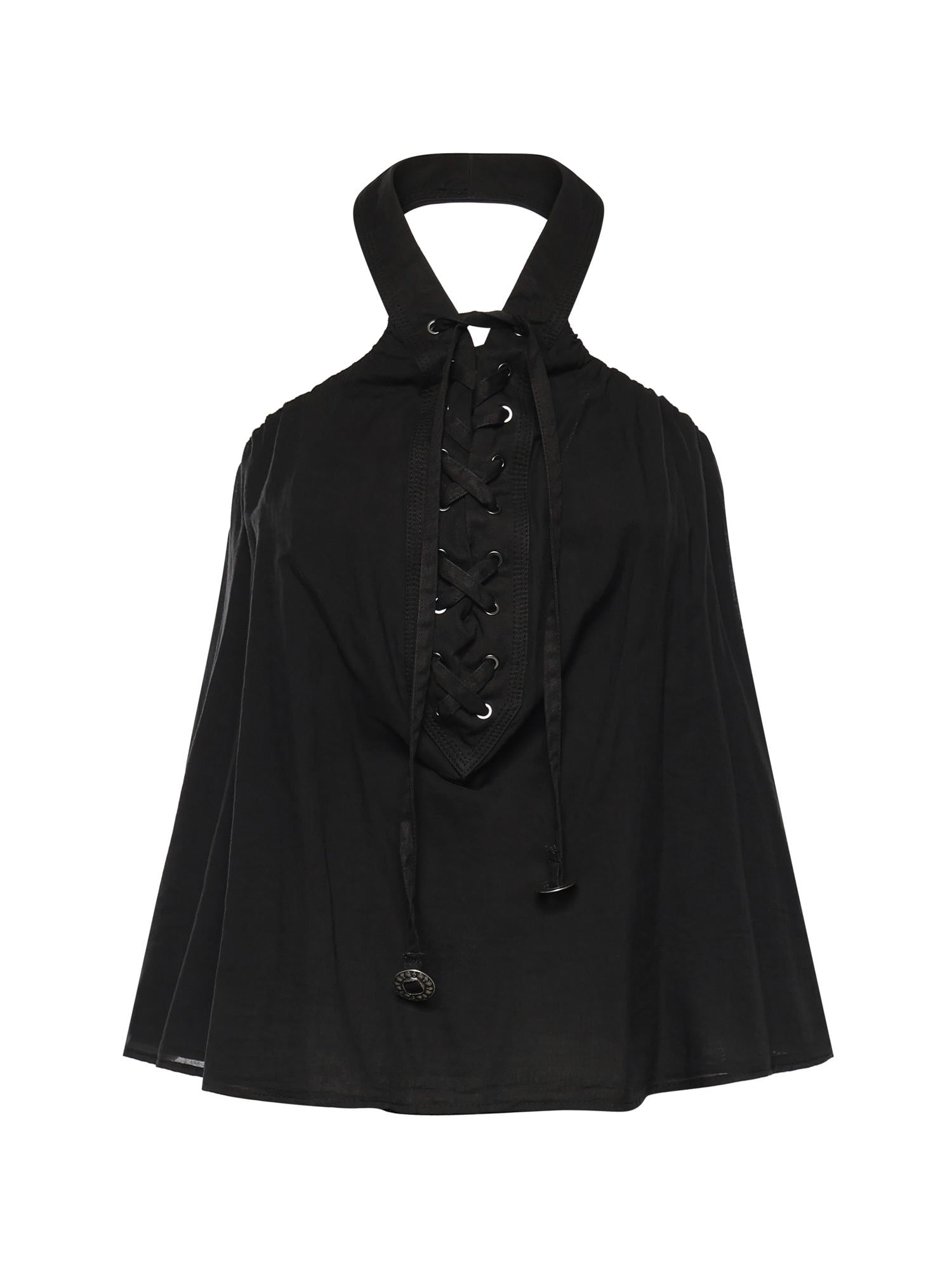 Top con lacci e dettagli texani 106944 A3AXZ99 PINKO 