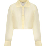 Camicia cropped Jasen in organza di seta 2413382 615 KHAITE 