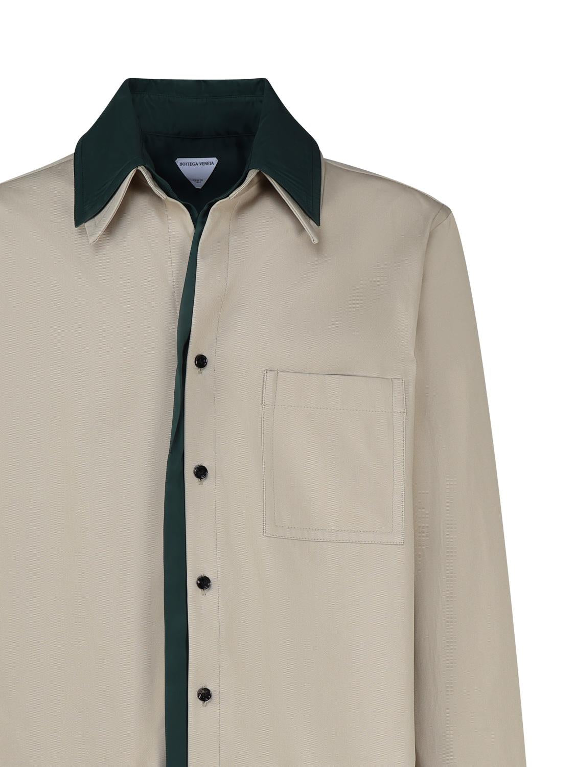 Camicia in twill di cotone doppio strato 739115 V2T103017 BOTTEGA VENETA 