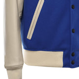 Bomber Varsity in nappa e tessuto VARSITY NAPPABLU GIULIANO GALIANO 