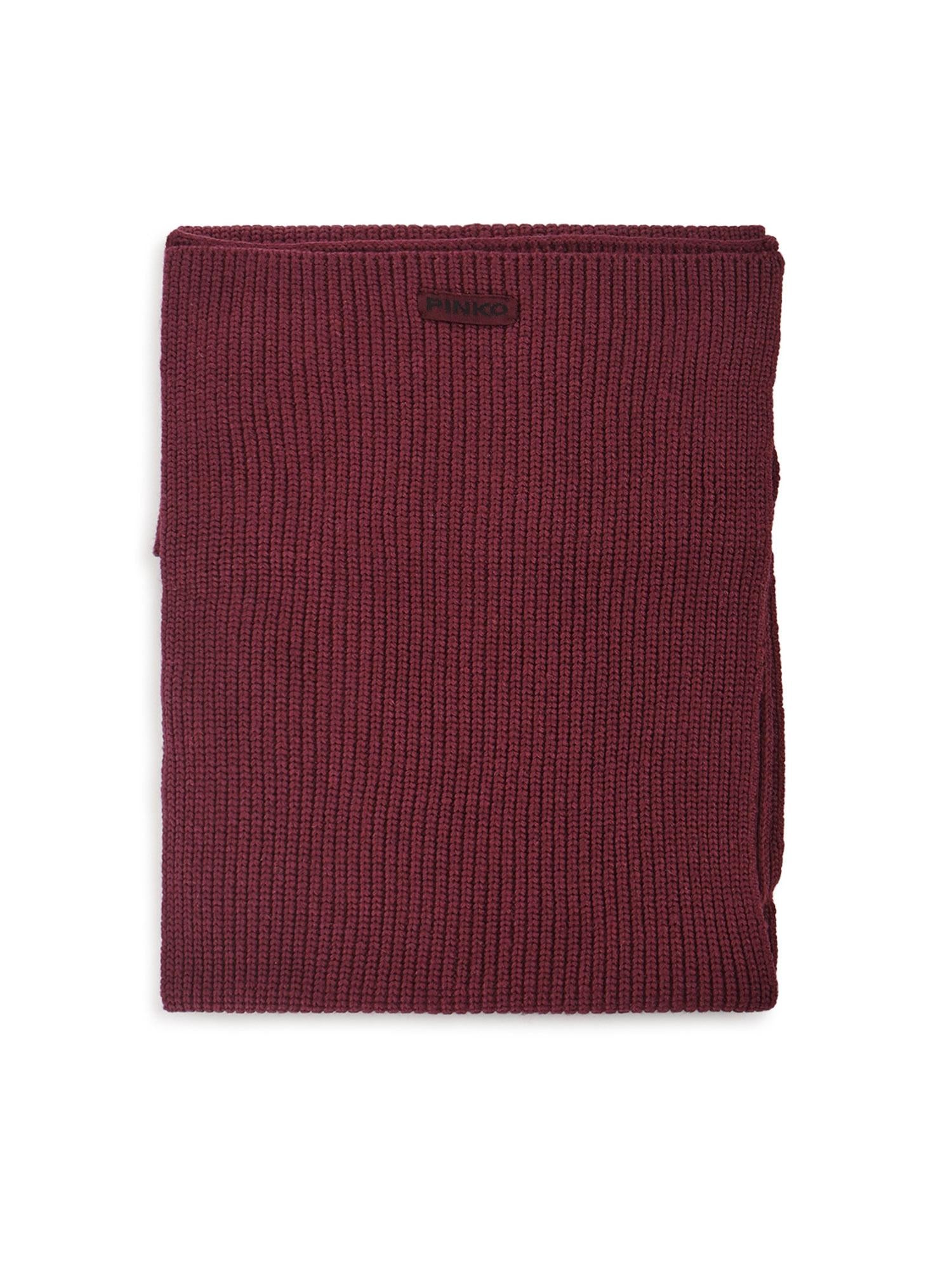 Sciarpa in misto lana a coste 105996 A2Z4R57 PINKO 