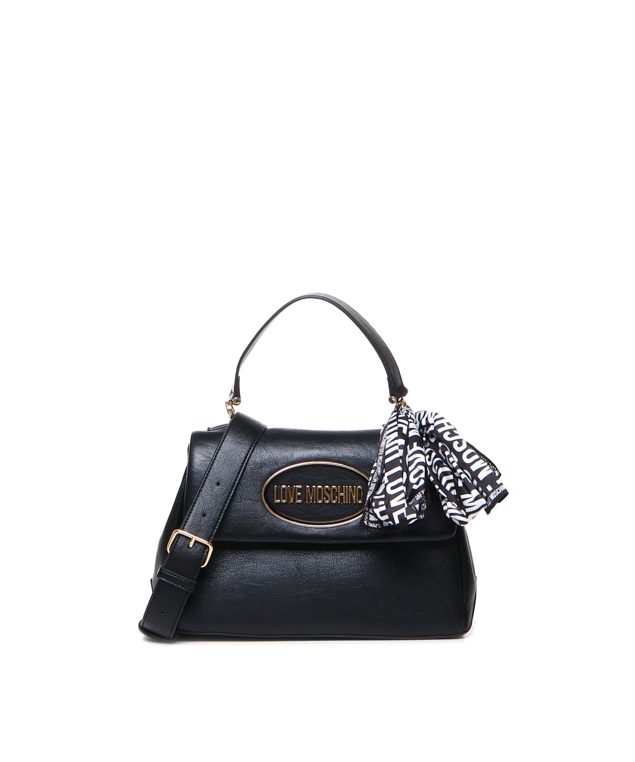 Borsa a mano con logo frontale JC4033PP1LLE1 00A LOVE MOSCHINO 