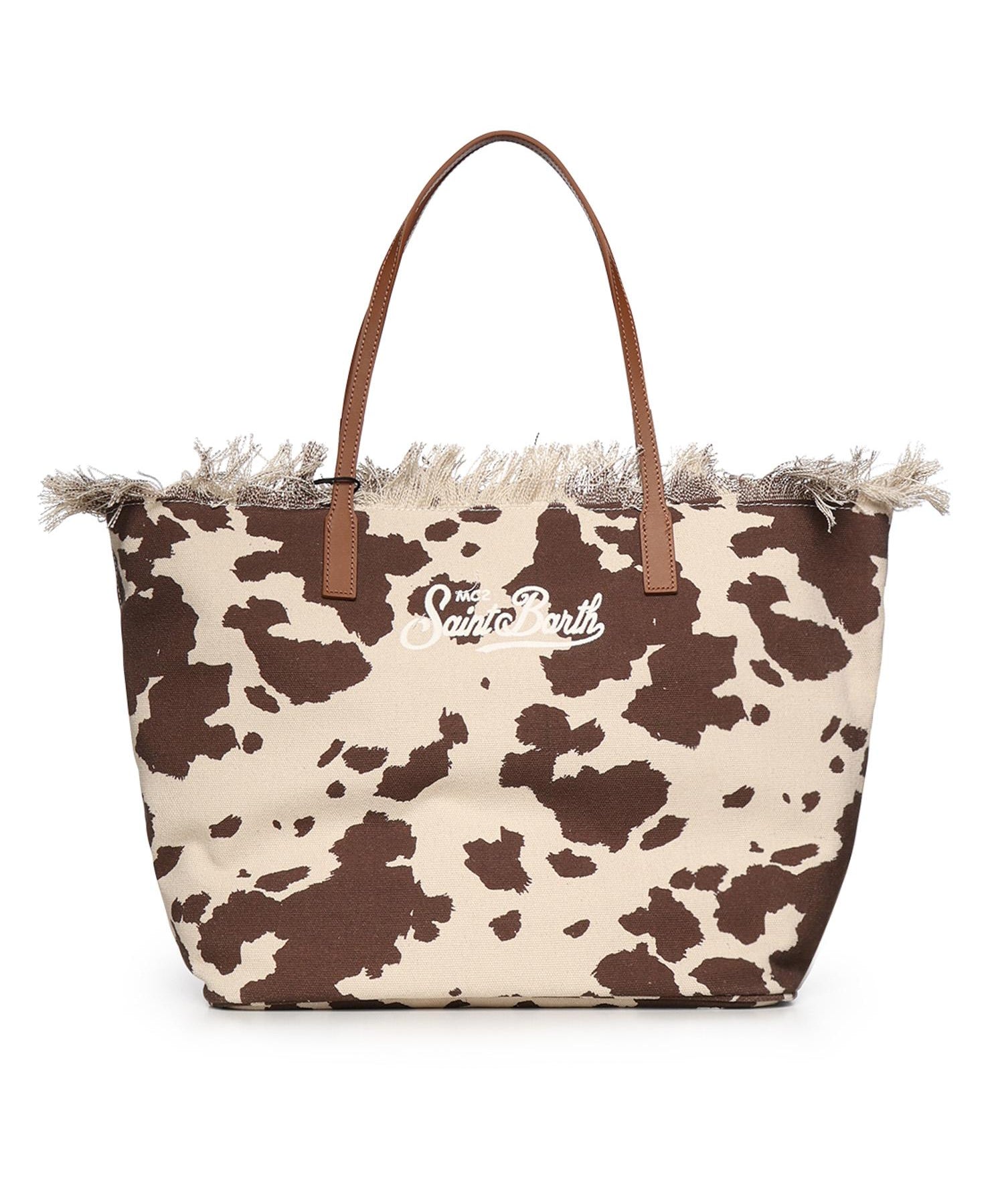 Borsa City in canvas con stampa CBF0001 01750L MC2 SAINT BARTH 