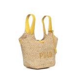 Borsa tote Polo Play in rafia e pelle 428978557 001 POLO RALPH LAUREN 