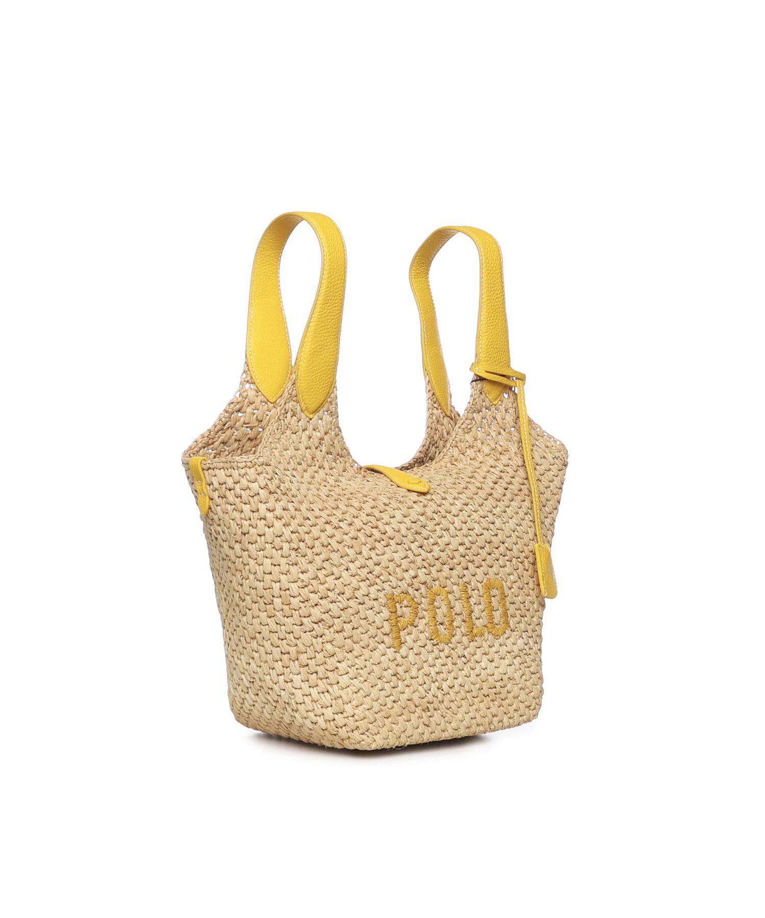 Borsa tote Polo Play in rafia e pelle 428978557 001 POLO RALPH LAUREN 