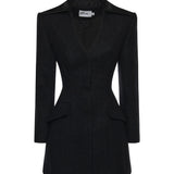 Mini abito blazer RS26041S B SELF-PORTRAIT 