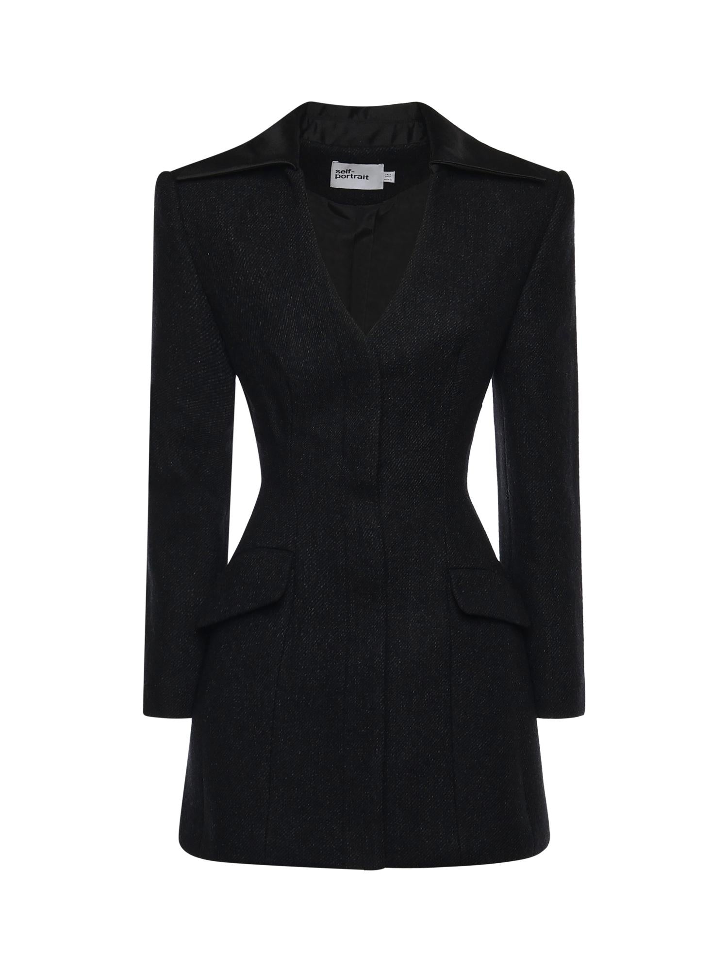 Mini abito blazer RS26041S B SELF-PORTRAIT 