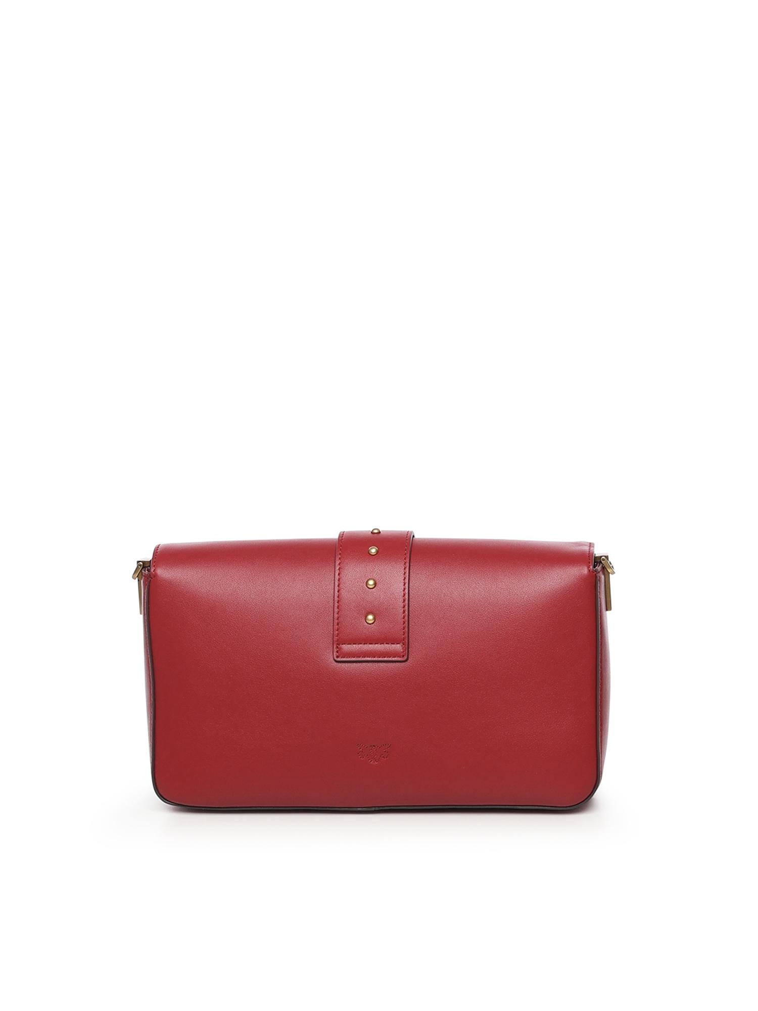 Borsa Love Bag One Slouchy in pelle 105823 A0QOOA4Q PINKO 