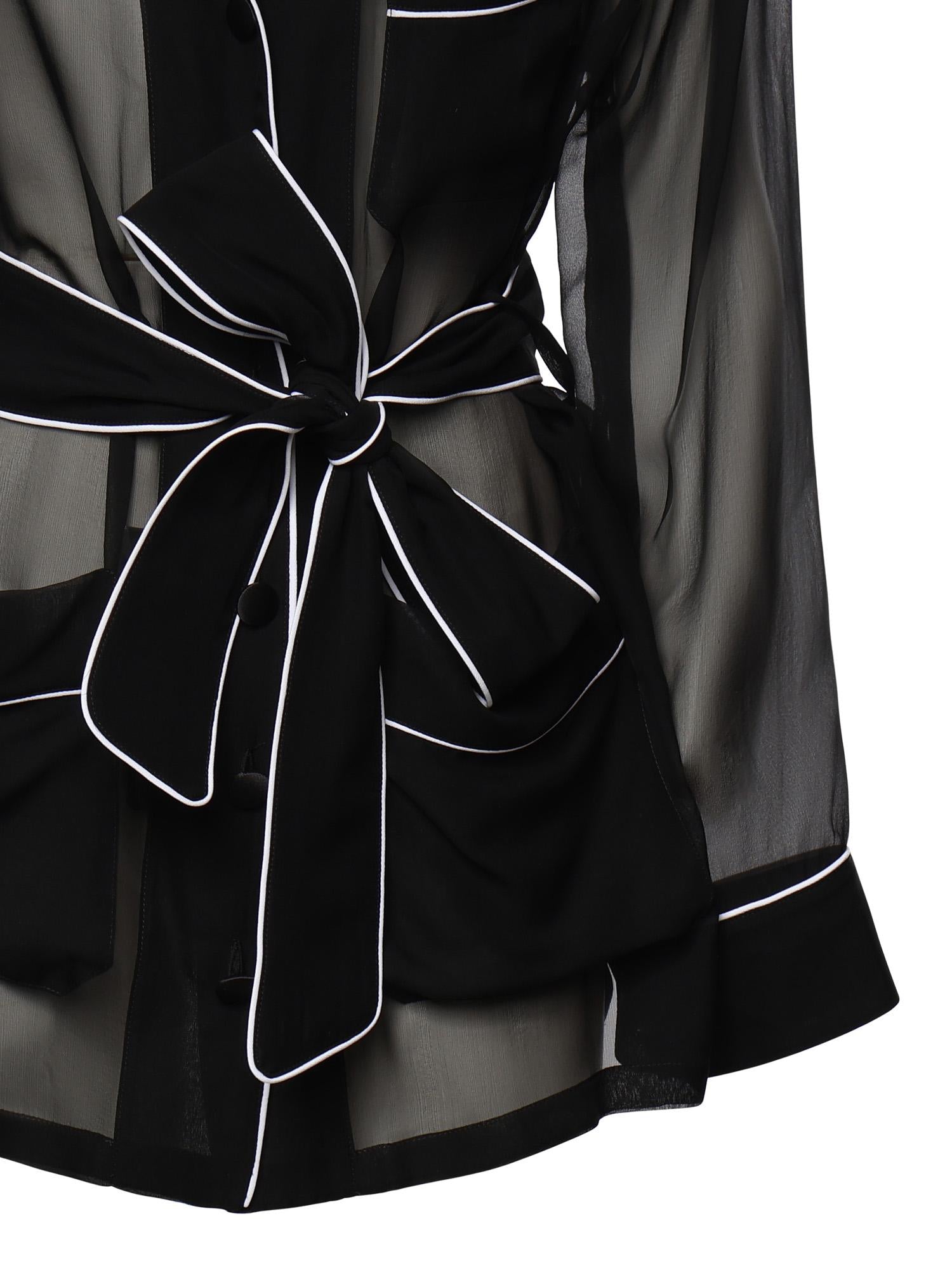 Camicia Vanity in chiffon F5U33T FU1ATN0000 DOLCE & GABBANA 