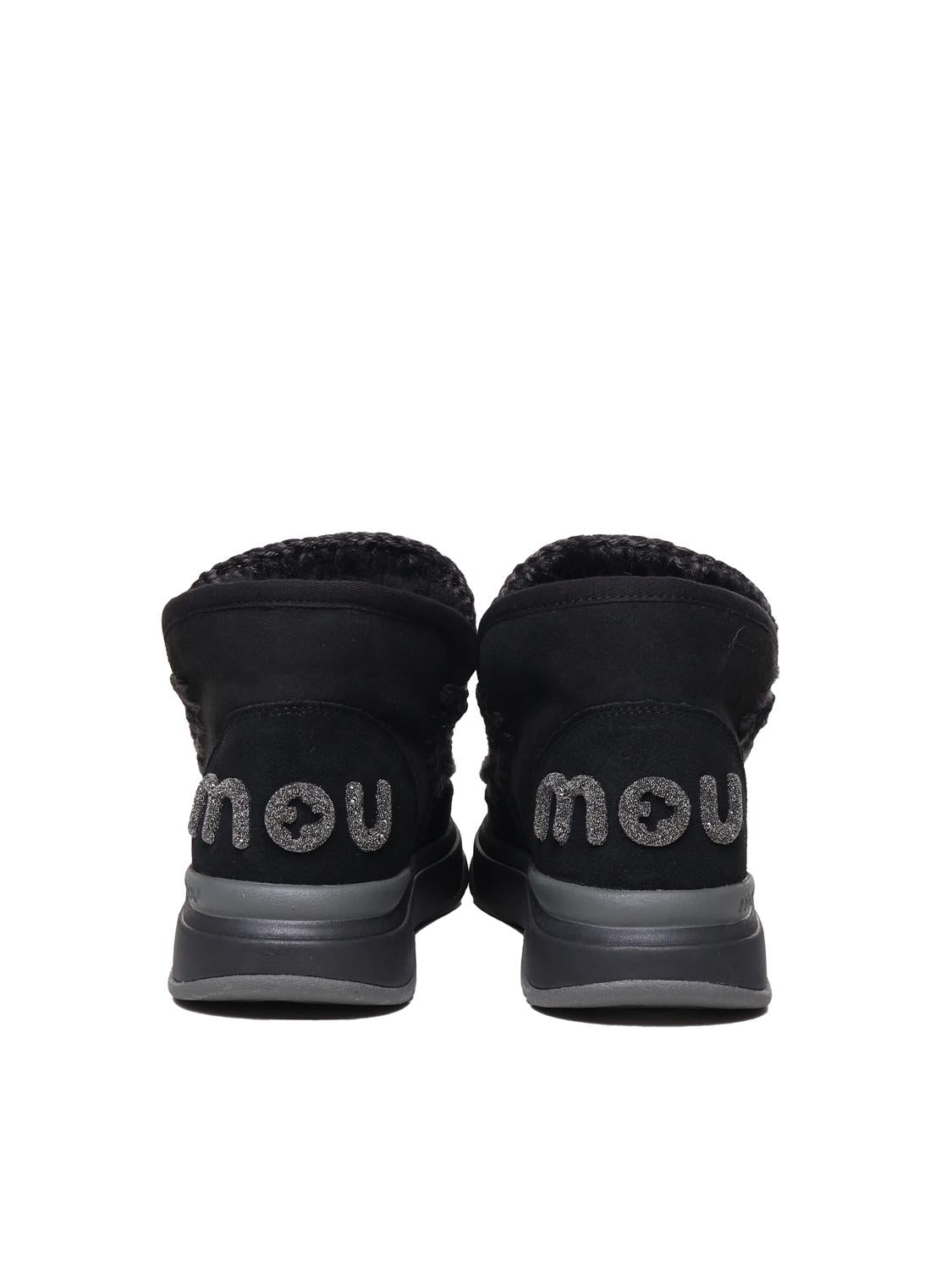 Eskimo jogger glitter logo MUFW421001A BKBK MOU 