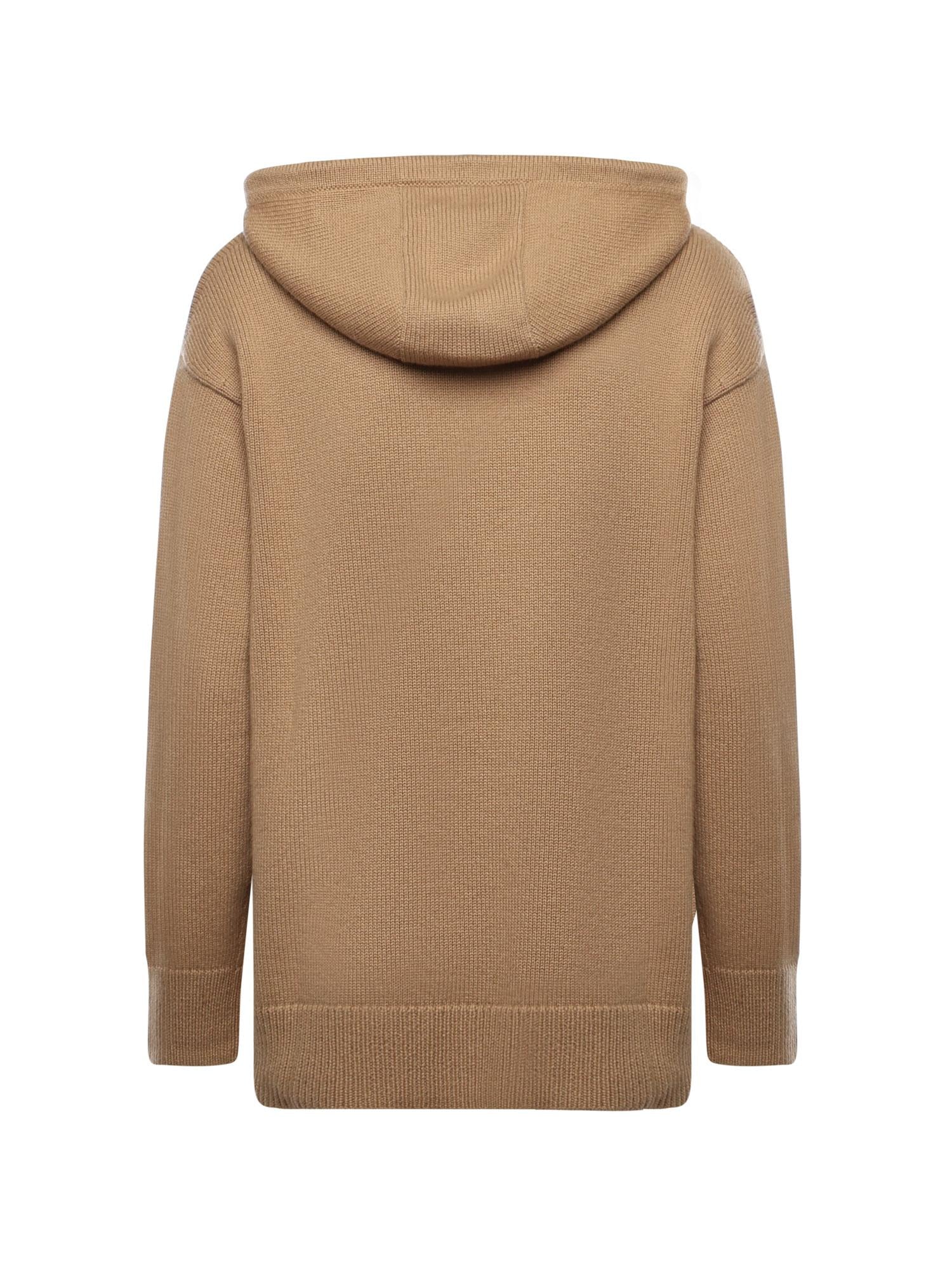 Felpa con cappuccio in lana e cashmere 2521366132600 005 MAX MARA 