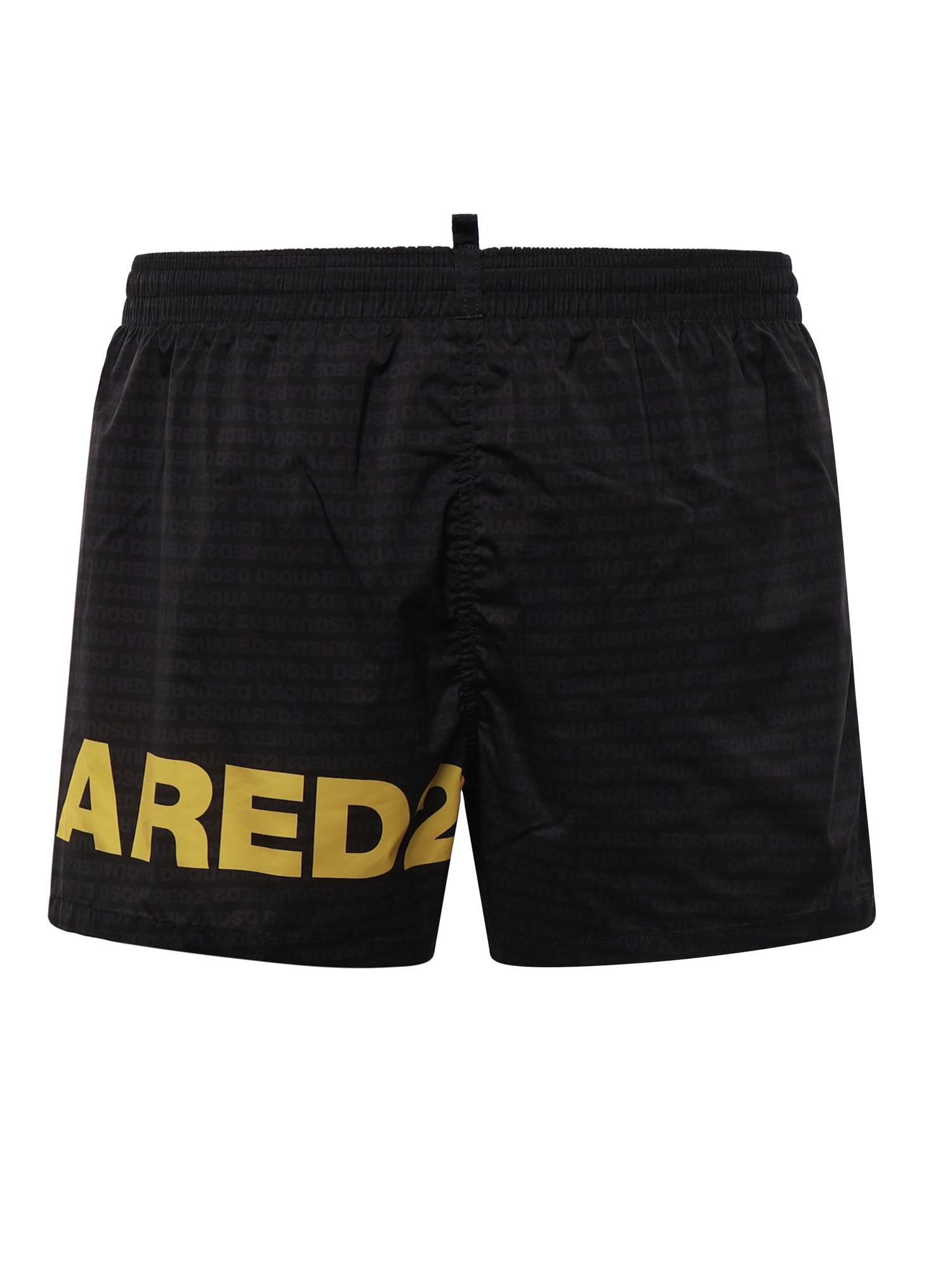 Boxer mare midi con logo D7B5C6600 014 DSQUARED2 