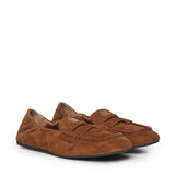 Mocassini Ruches in pelle scamosciata 5D341E 008F0316 MIU MIU 