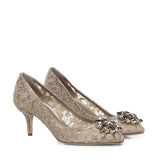 Décolleté Rainbow in pizzo con broche CD0066 AL19880703 DOLCE & GABBANA 