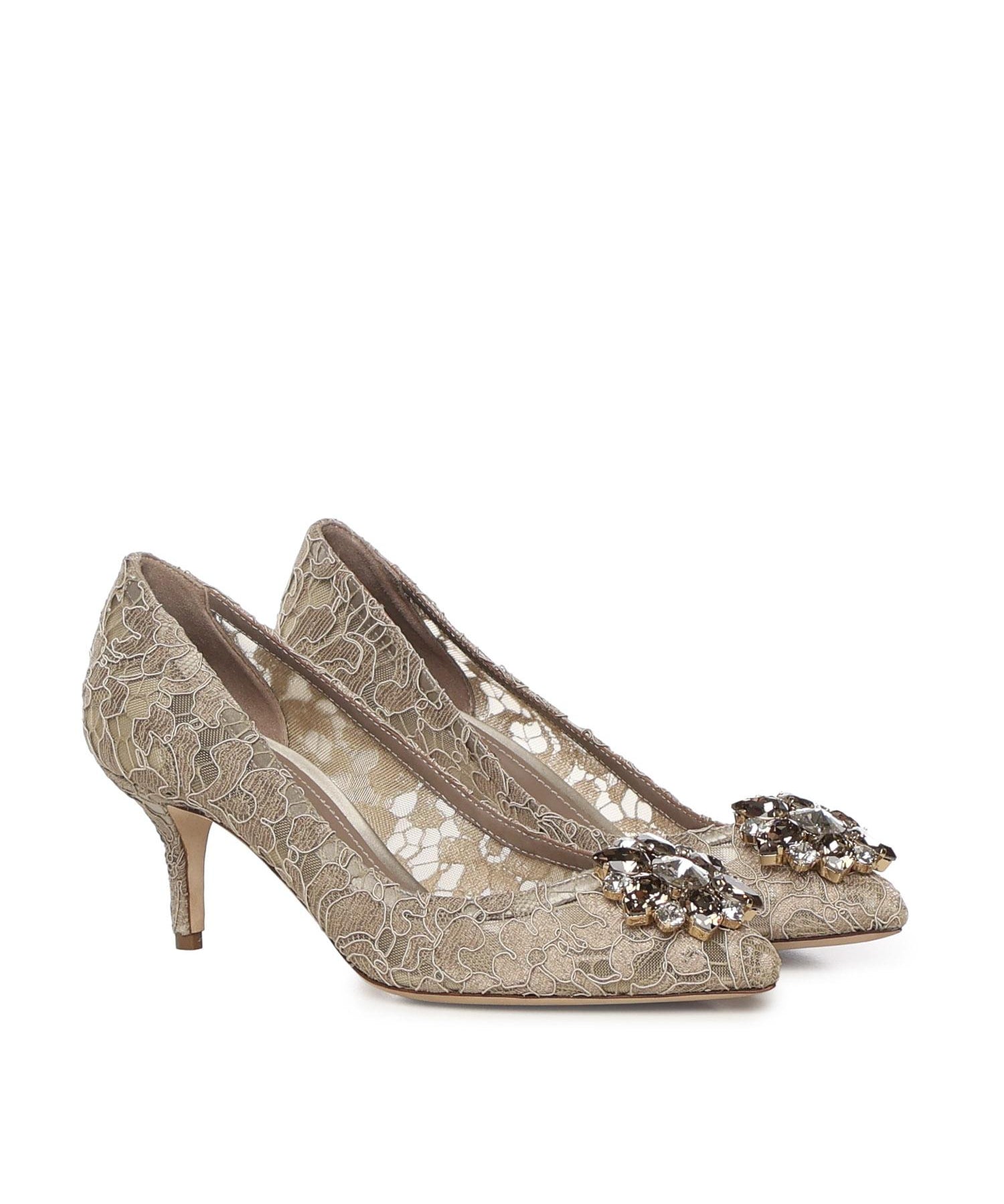 Décolleté Rainbow in pizzo con broche CD0066 AL19880703 DOLCE & GABBANA 