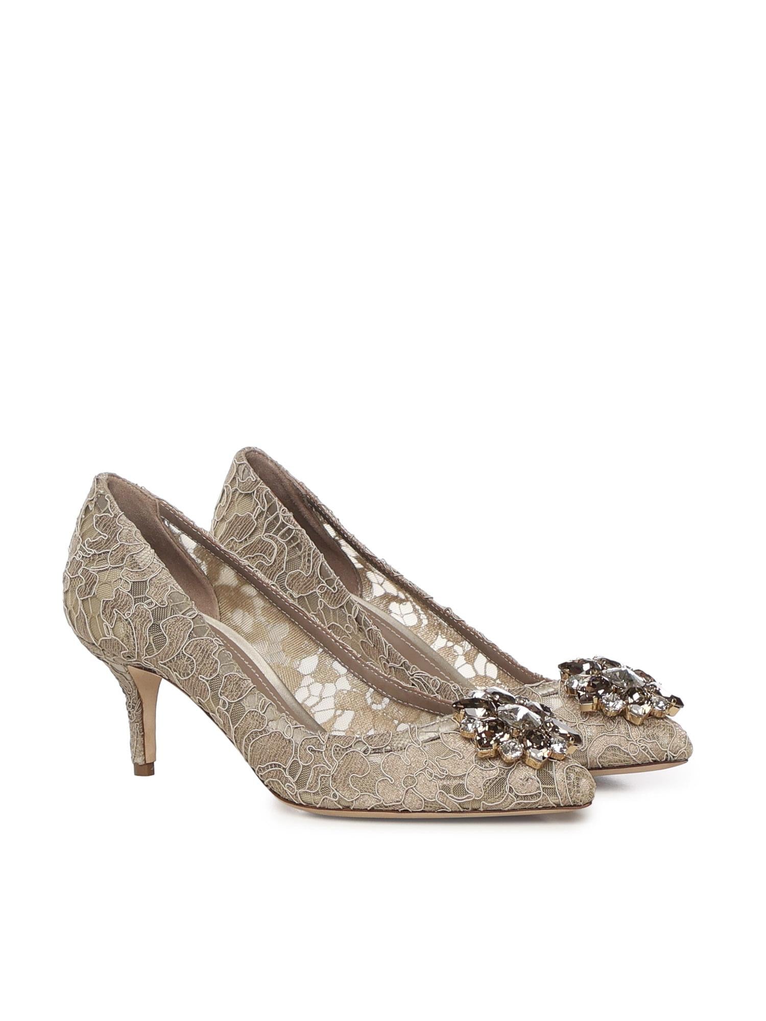 Décolleté Rainbow in pizzo con broche CD0066 AL19880703 DOLCE & GABBANA 