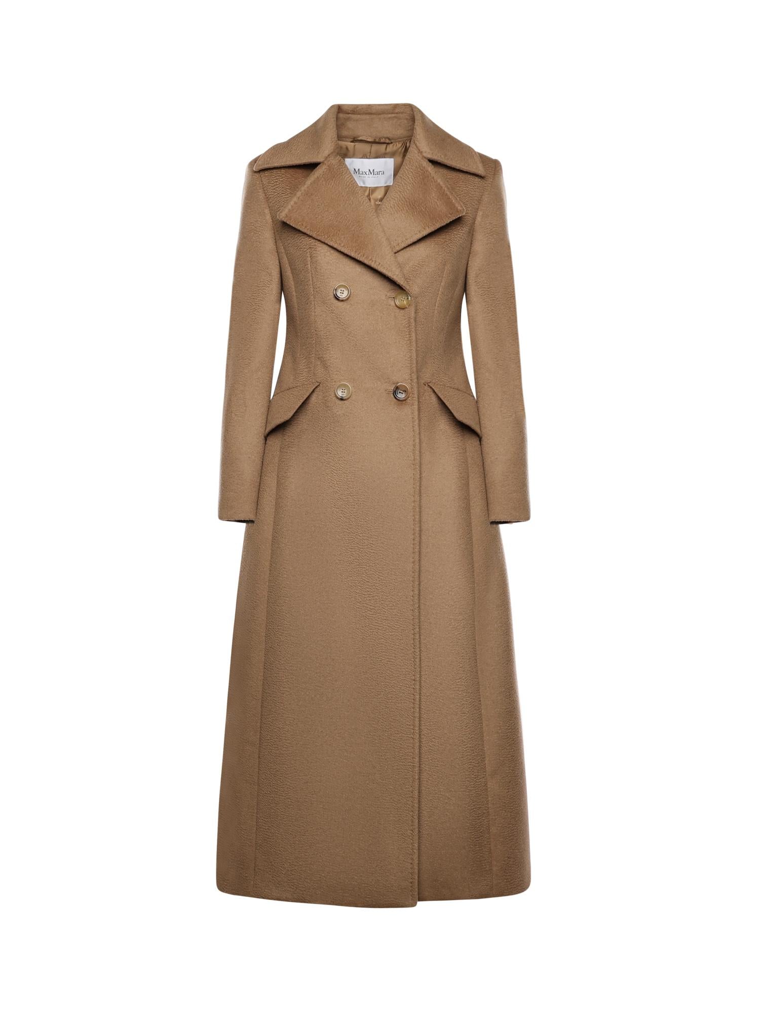 Cappotto lungo in drap di cammello zibellinato 2521016142600 001 MAX MARA 