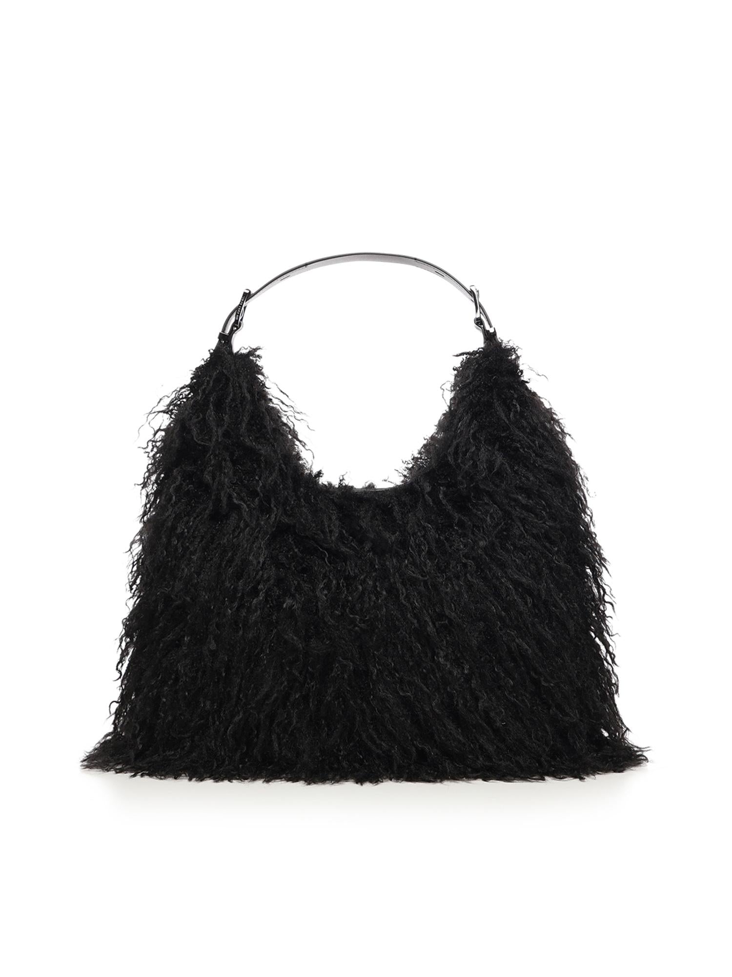 Borsa a spalla Nolita in shearling 30F5UY5H7F 001 MICHAEL MICHAEL KORS 