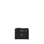 Portafoglio in pelle con logo<BR/> 103610 A0F1Z99Q PINKO 