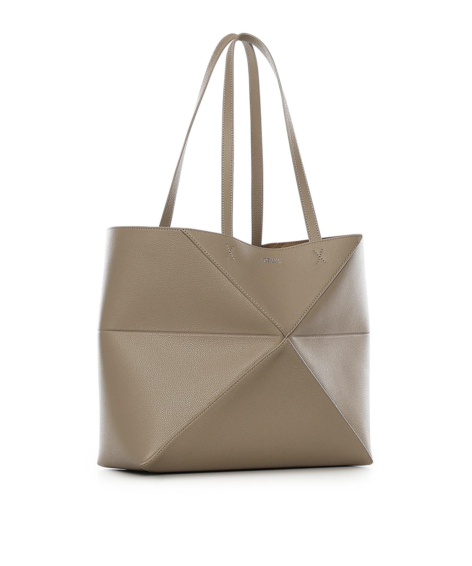 Borsa Tote Puzzle Fold media in pelle di vitello A779PEWX04 5541 LOEWE 