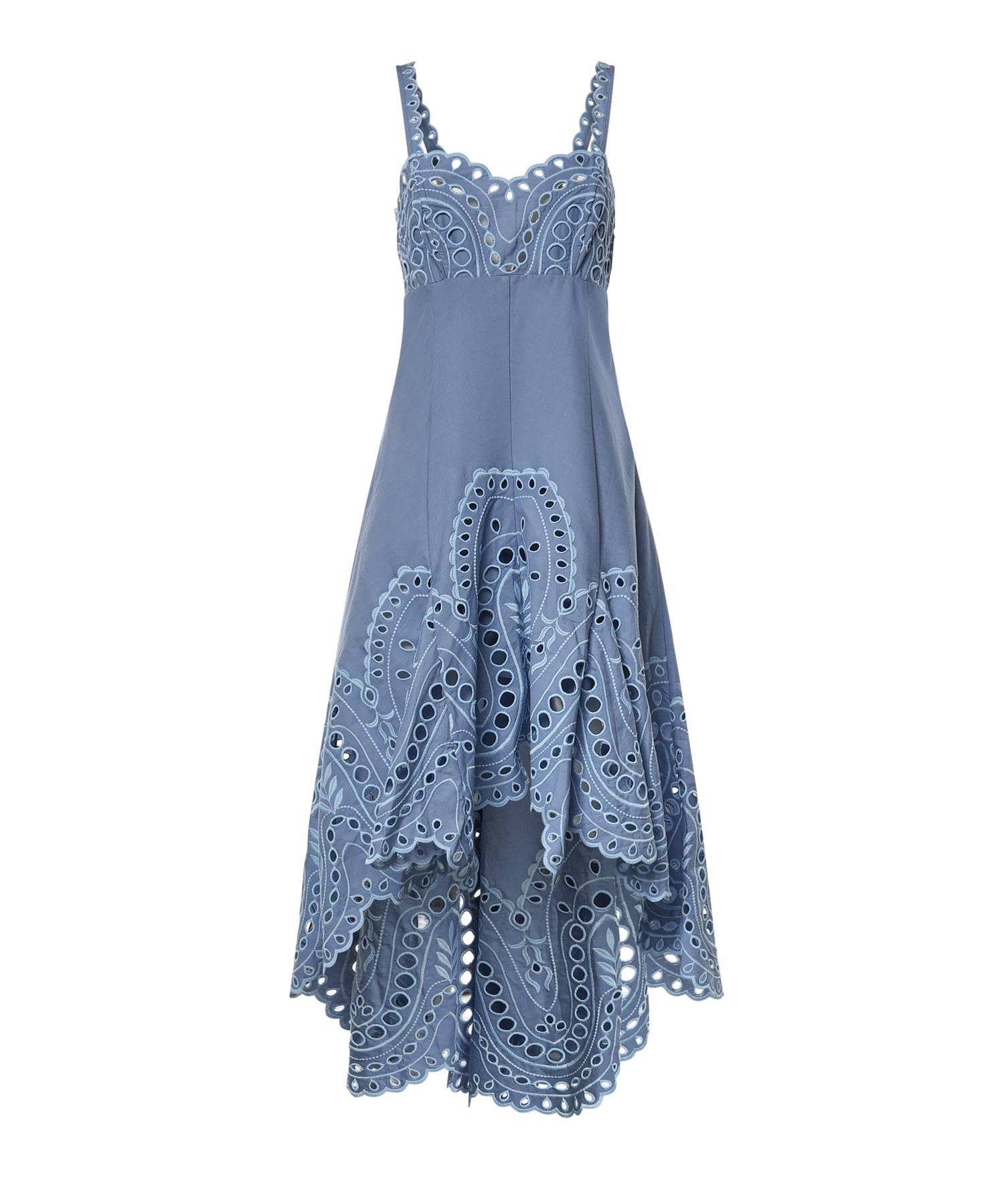 Abito midi Caspian in cotone 263612 BLUE CHARO RUIZ 