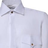Camicia Rits in lino RITS BIANCO GALIANO 