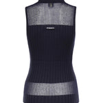 Canotta a polo in maglia a coste 106318 A34BG56 PINKO 