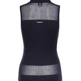 Canotta a polo in maglia a coste 106318 A34BG56 PINKO 