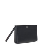 Pouch in pelle con logo 241889 791715001 FERRAGAMO 