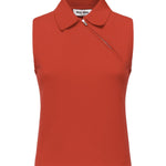Polo smanicata in cashmere MML00D 18A9F0011 MIU MIU 