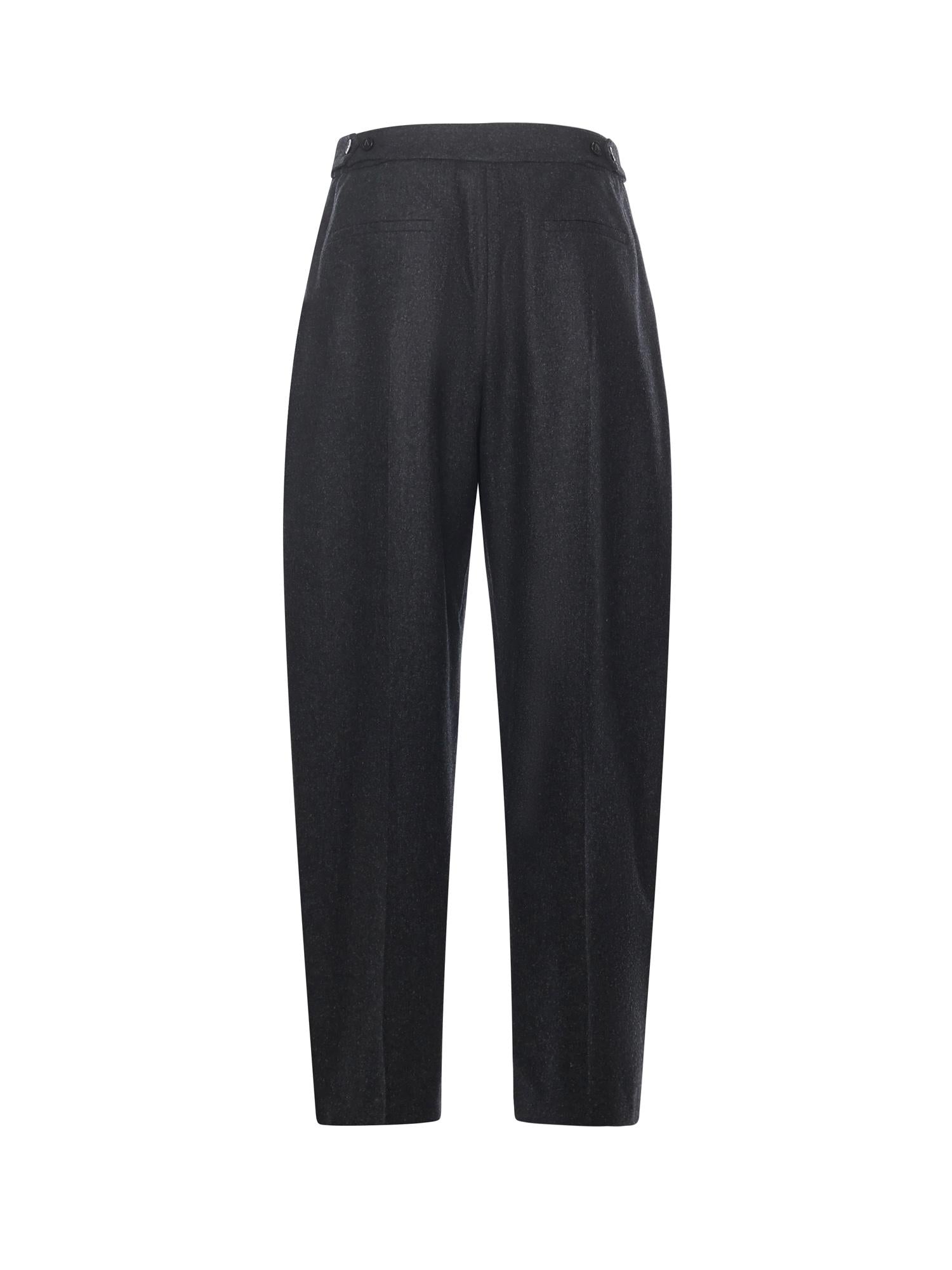 Pantaloni sartoriali in flanella di lana merino AA9P1254W011B 840 ALAIA 