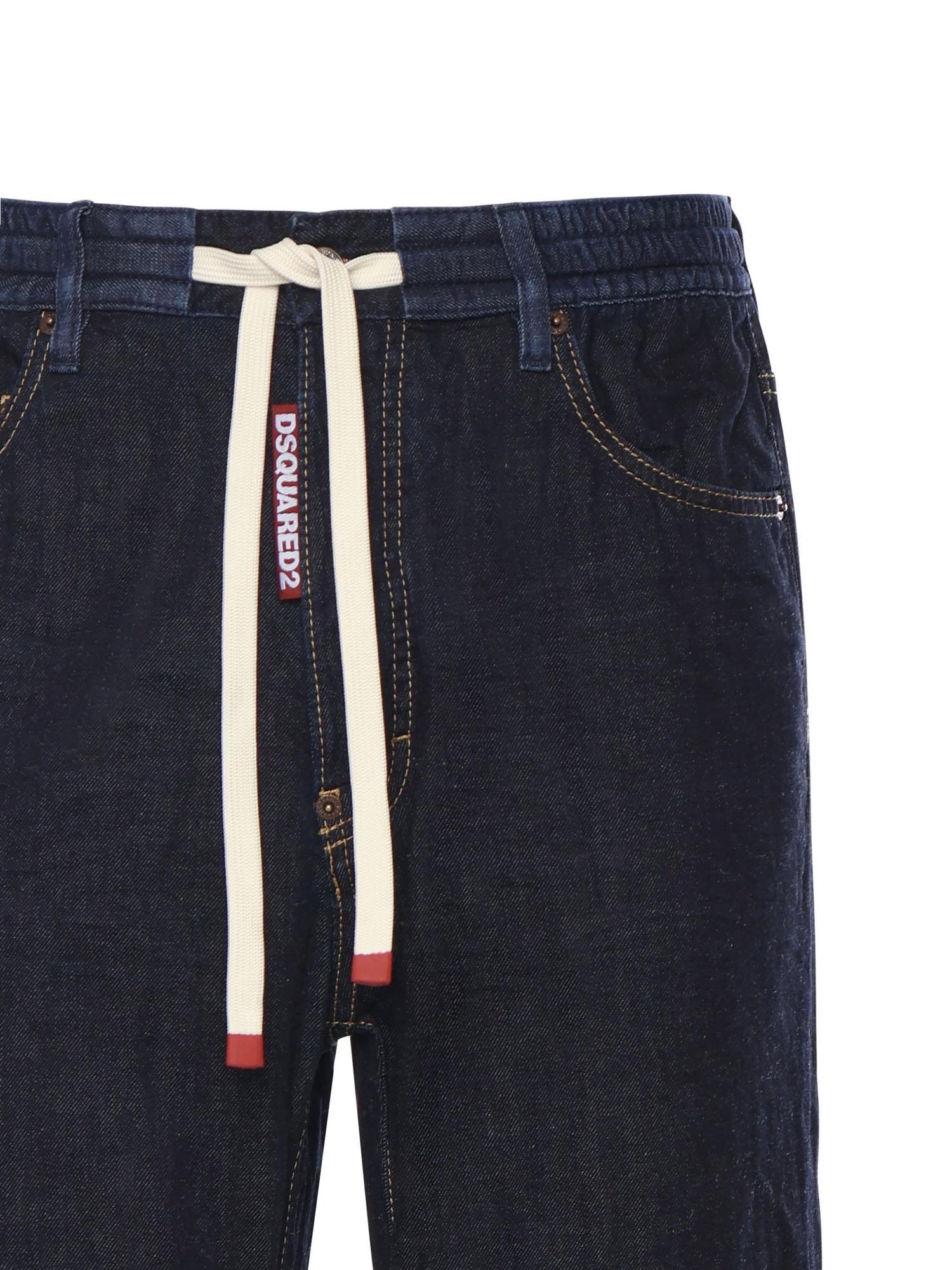 Jeans in denim di misto cotone e canapa S74LB1859 S30825470 DSQUARED2 