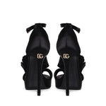 Sandali con plateau in raso CR1622 AR5728B956 DOLCE & GABBANA 
