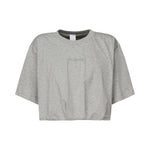 T-shirt cropped con ricamo logo 104257 A2F8I42 PINKO 