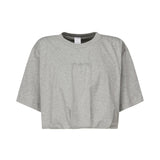 T-shirt cropped con ricamo logo 104257 A2F8I42 PINKO 