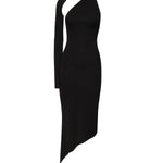 Abito monospalla in crepe di jersey 424JR0523JS0145 9999 COURREGES 