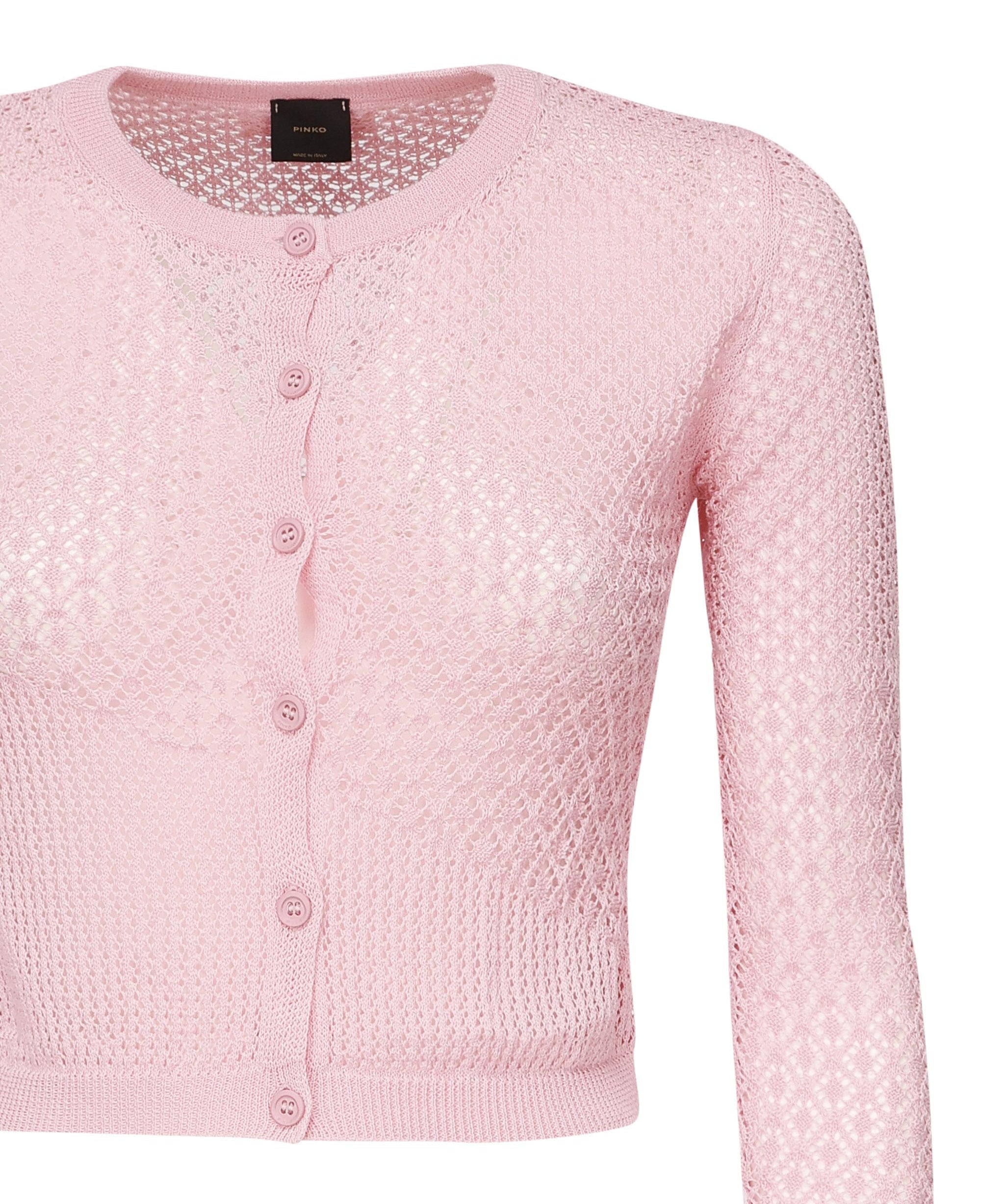 Cardigan Baitou punzonato 104640 A2EBP31 PINKO 