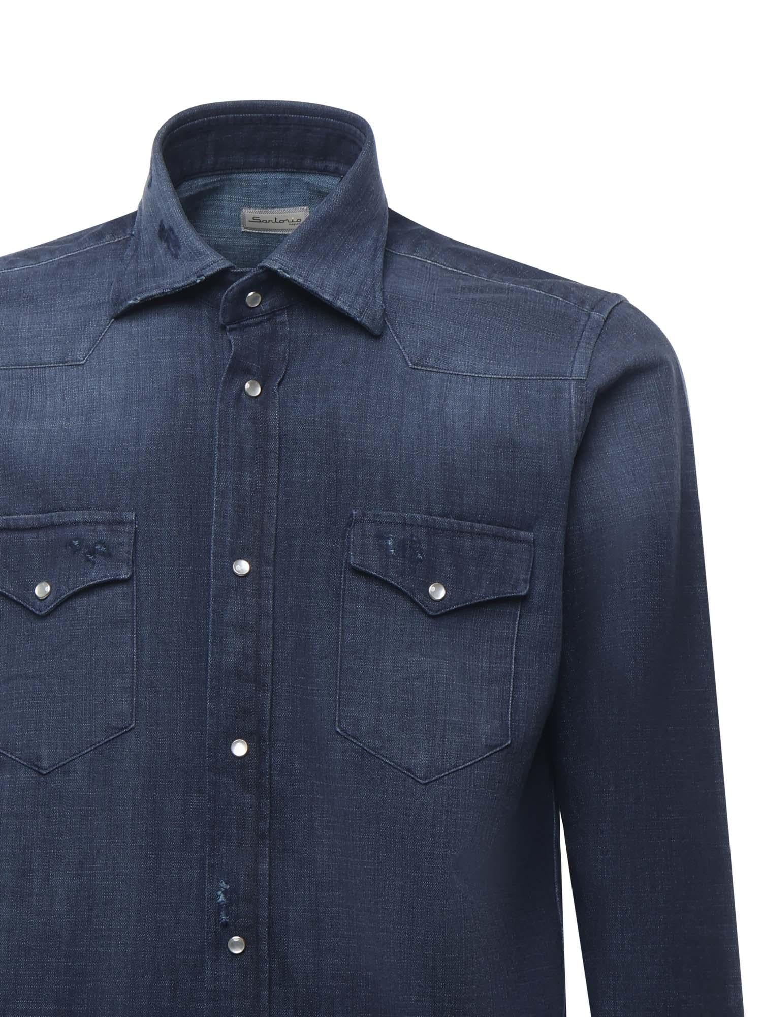 CamiciaTexas in denim di cotone SCC0001SH45350300D  SARTORIO NAPOLI 