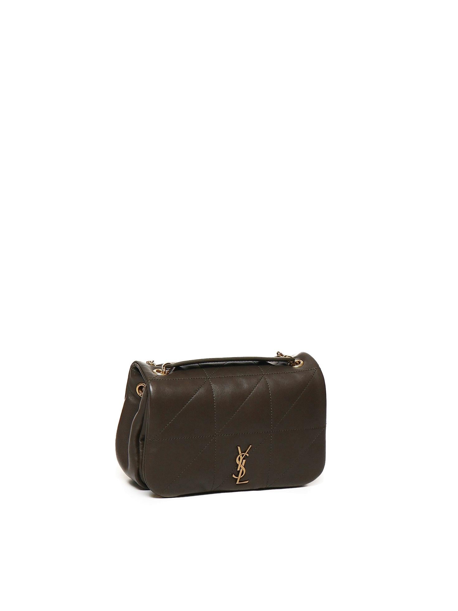 Mini Borsa jamie con catena in pelle d'agnello 766754 AAB323212 SAINT LAURENT 
