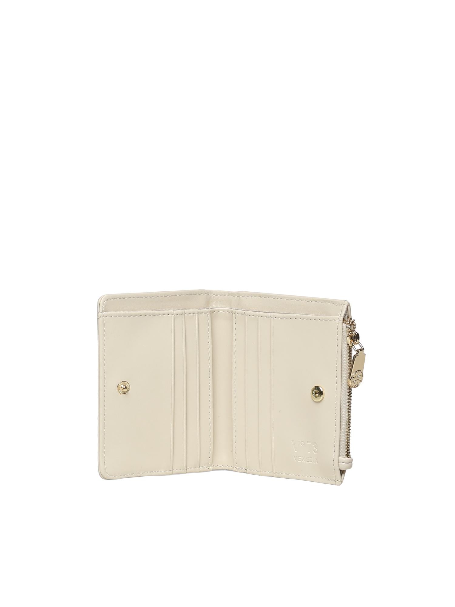 Portafoglio con logo 73PS9D1258 KEIRAOFF WHITE V° 73 