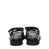 Sandalo flat Thea Twist<BR/><BR/> A55305 NERO CARMENS 