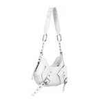 Borsa a spalla Y2K.001 FBBP70001 -BIANCO/NIKEL BIASIA 