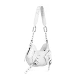Borsa a spalla Y2K.001 FBBP70001 -BIANCO/NIKEL BIASIA 