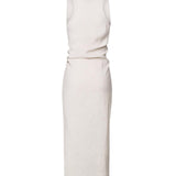 Abito lungo con drappeggio 4047 4273BEIGE SCARLETT G 