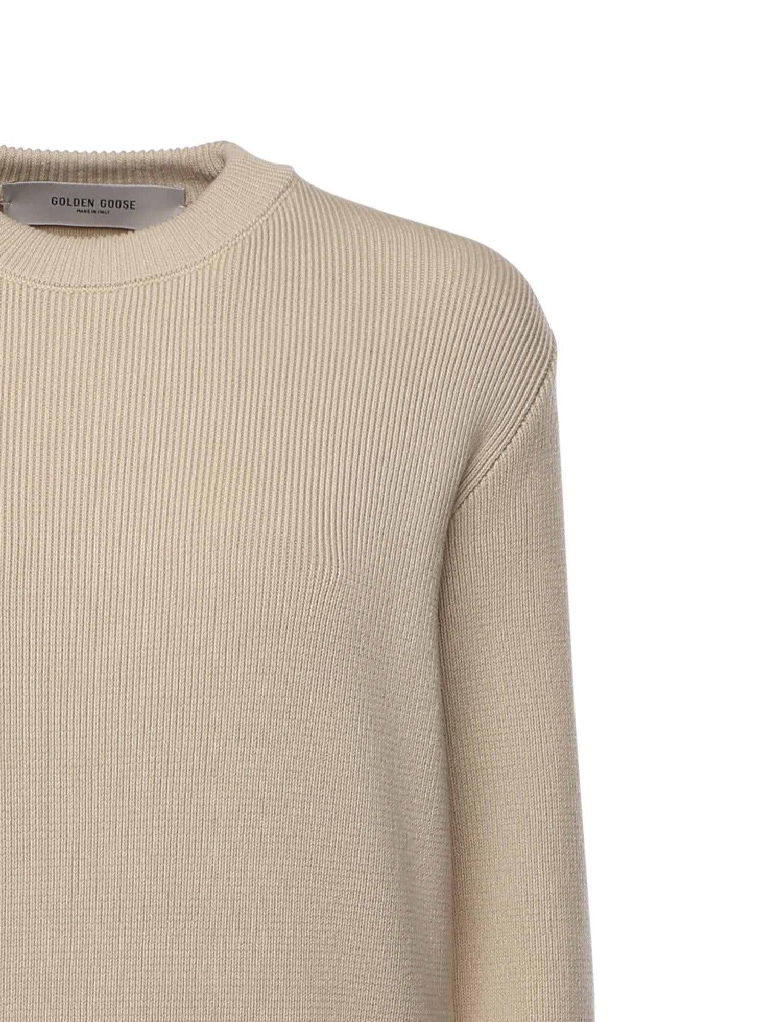 Maglione con logo GWP00951 P00197255550 GOLDEN GOOSE 